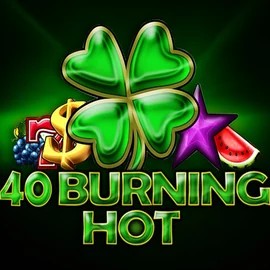 40 Burning Hot slot logo by Amusnet Interactive at Unibet Casino