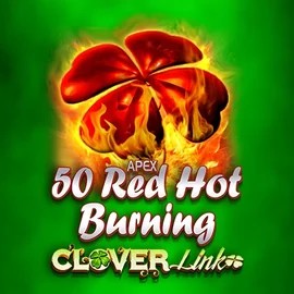 50 Red Hot Burning Clover Links slot visual from Novomatic available on unicpt.com