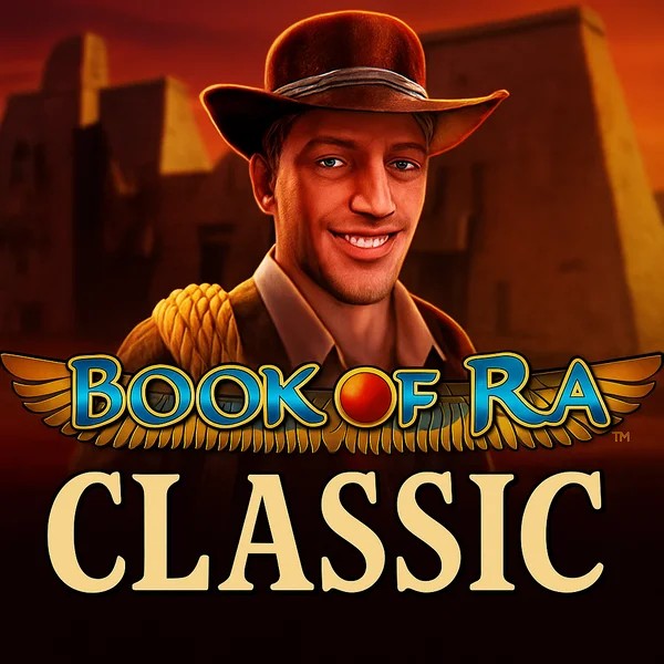 Book of Ra Classic slot logo by Novomatic at Unibet Casino