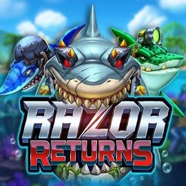 Razor Returns slot logo by Push Gaming at Unibet Casino