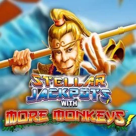 Official Jackpots logo: Stellar Jackpots with More Monkeys by Lightning Box Game at Unibet Casino