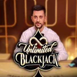 Unlimited Blackjack online game logo by Ezugi on unicpt.com